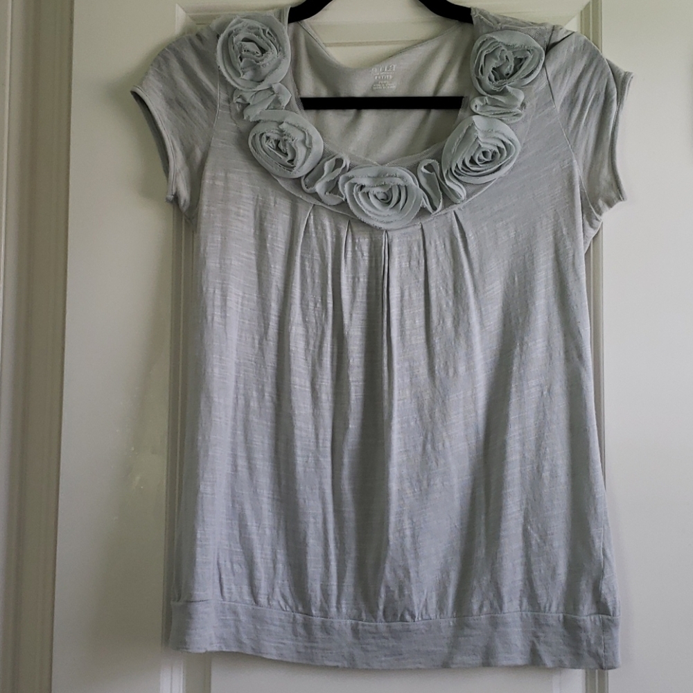 Rose Collared Top